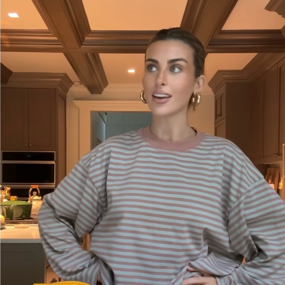 Lioness Striped Long Sleeve Tee - Muted Pastels